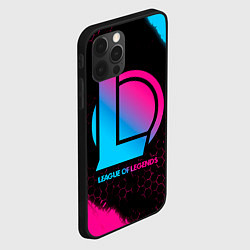 Чехол для iPhone 12 Pro League of Legends - neon gradient, цвет: 3D-черный — фото 2