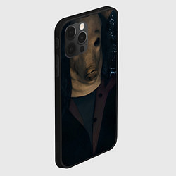 Чехол для iPhone 12 Pro Пила 10 маска свиньи, цвет: 3D-черный — фото 2