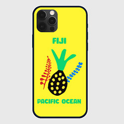 Чехол для iPhone 12 Pro Фиджи - Тихий океан, цвет: 3D-черный