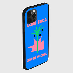 Чехол для iPhone 12 Pro Бора-Бора - Тихий океан, цвет: 3D-черный — фото 2