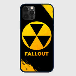 Чехол для iPhone 12 Pro Fallout - gold gradient, цвет: 3D-черный