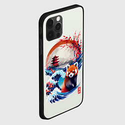Чехол для iPhone 12 Pro Красная панда на охоте, цвет: 3D-черный — фото 2