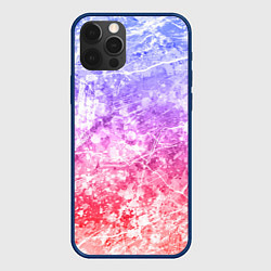 Чехол для iPhone 12 Pro Текстура - Red blue fantasy, цвет: 3D-тёмно-синий