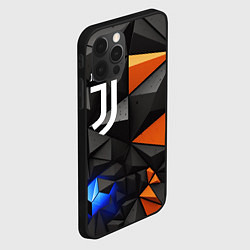 Чехол для iPhone 12 Pro Juventus orange black style, цвет: 3D-черный — фото 2