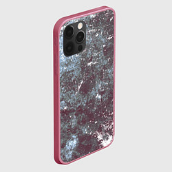 Чехол для iPhone 12 Pro Текстура - Bluish rupture, цвет: 3D-малиновый — фото 2