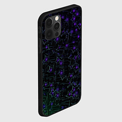 Чехол для iPhone 12 Pro Звездные сети, цвет: 3D-черный — фото 2