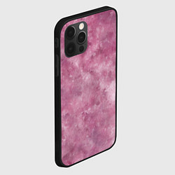 Чехол для iPhone 12 Pro Текстура камня родонита, цвет: 3D-черный — фото 2