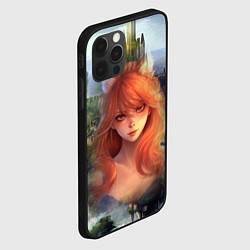 Чехол для iPhone 12 Pro Аниме девушка лиса, цвет: 3D-черный — фото 2