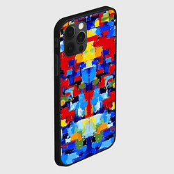 Чехол для iPhone 12 Pro Colorful abstraction - vogue - paint, цвет: 3D-черный — фото 2
