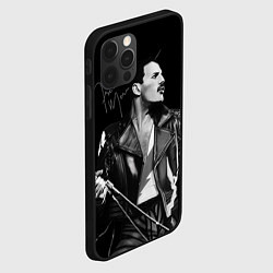 Чехол для iPhone 12 Pro Фредди - Квин, цвет: 3D-черный — фото 2