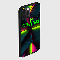 Чехол для iPhone 12 Pro CS GO green neon, цвет: 3D-черный — фото 2