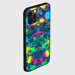 Чехол для iPhone 12 Pro Colorful blots - expressionism - vogue, цвет: 3D-черный — фото 2