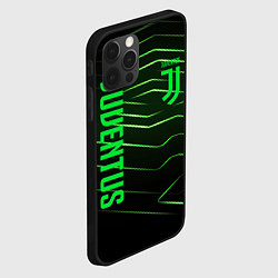 Чехол для iPhone 12 Pro Juventus 2 green logo, цвет: 3D-черный — фото 2