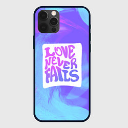 Чехол для iPhone 12 Pro Love neve fails, цвет: 3D-черный