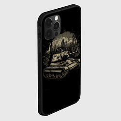 Чехол для iPhone 12 Pro Танк т54, цвет: 3D-черный — фото 2