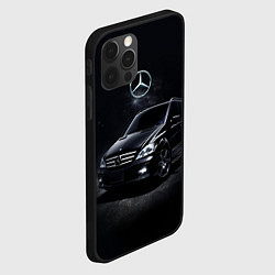 Чехол для iPhone 12 Pro Mercedes black, цвет: 3D-черный — фото 2