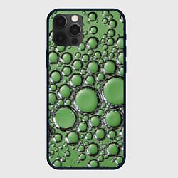 Чехол для iPhone 12 Pro Пузыри в зелёной жидкости, цвет: 3D-черный