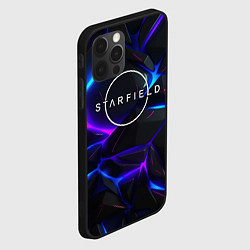 Чехол для iPhone 12 Pro Starfield game logo, цвет: 3D-черный — фото 2