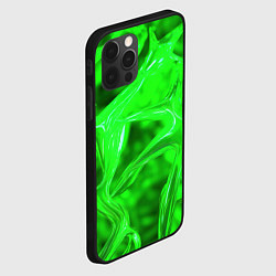 Чехол для iPhone 12 Pro Geometry green, цвет: 3D-черный — фото 2