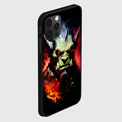 Чехол для iPhone 12 Pro Орк в огне, цвет: 3D-черный — фото 2