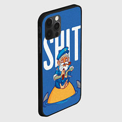Чехол для iPhone 12 Pro Моряк на острове среди акул, цвет: 3D-черный — фото 2