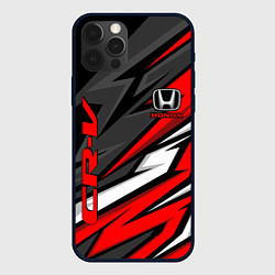 Чехол для iPhone 12 Pro Honda - CR-V - геометрия, цвет: 3D-черный
