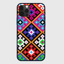 Чехол для iPhone 12 Pro Колорит, цвет: 3D-черный