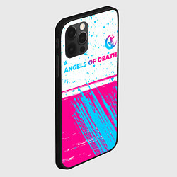 Чехол для iPhone 12 Pro Angels of Death neon gradient style: символ сверху, цвет: 3D-черный — фото 2
