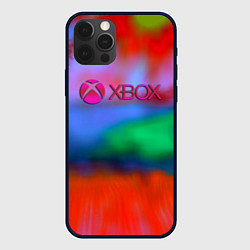 Чехол для iPhone 12 Pro Xbox game studio neon, цвет: 3D-черный