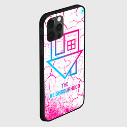 Чехол для iPhone 12 Pro The Neighbourhood neon gradient style, цвет: 3D-черный — фото 2