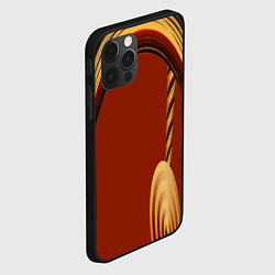 Чехол для iPhone 12 Pro Древесные изгибы, цвет: 3D-черный — фото 2