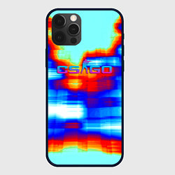 Чехол для iPhone 12 Pro Cs go gradient skin, цвет: 3D-черный