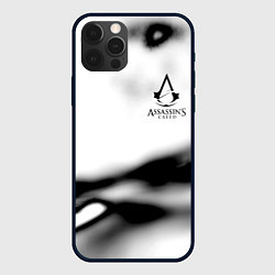 Чехол для iPhone 12 Pro Assassins Creed logo texture, цвет: 3D-черный