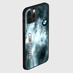 Чехол для iPhone 12 Pro Bmw смок текстура, цвет: 3D-черный — фото 2