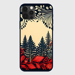 Чехол iPhone 12 Pro Новогодний лес