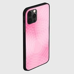 Чехол для iPhone 12 Pro Абстракция с розовыми кругами, цвет: 3D-черный — фото 2