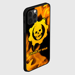 Чехол для iPhone 12 Pro Gears of War - gold gradient, цвет: 3D-черный — фото 2