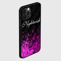 Чехол для iPhone 12 Pro Nightwish rock legends посередине, цвет: 3D-черный — фото 2