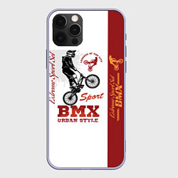 Чехол для iPhone 12 Pro BMX urban style, цвет: 3D-светло-сиреневый