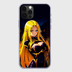 Чехол для iPhone 12 Pro Альфа - Сад теней, цвет: 3D-светло-сиреневый