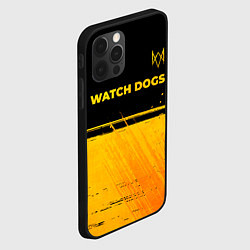 Чехол для iPhone 12 Pro Watch Dogs - gold gradient посередине, цвет: 3D-черный — фото 2