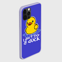 Чехол для iPhone 12 Pro I do not Give a Duck, цвет: 3D-светло-сиреневый — фото 2
