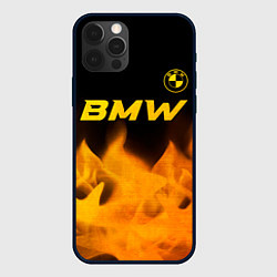 Чехол для iPhone 12 Pro BMW - gold gradient посередине, цвет: 3D-черный