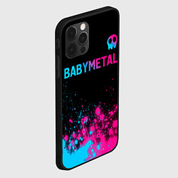Чехол для iPhone 12 Pro Babymetal - neon gradient посередине, цвет: 3D-черный — фото 2