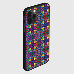 Чехол для iPhone 12 Pro Стеклянная мозаика, цвет: 3D-черный — фото 2