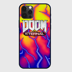 Чехол для iPhone 12 Pro Doom eternal srotm shadow, цвет: 3D-черный