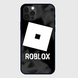 Чехол для iPhone 12 Pro Roblox glitch на темном фоне, цвет: 3D-черный