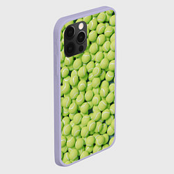 Чехол для iPhone 12 Pro Много теннисных мячей, цвет: 3D-светло-сиреневый — фото 2