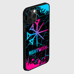 Чехол для iPhone 12 Pro Nightwish - neon gradient, цвет: 3D-черный — фото 2