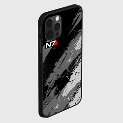 Чехол для iPhone 12 Pro N7 - mass effect monochrome, цвет: 3D-черный — фото 2